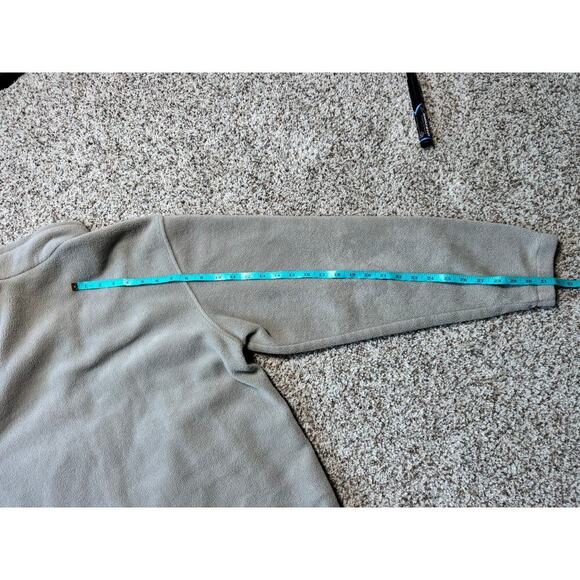 Men’s Columbia long sleeve fleece/jacket Men's Size Medium, Tan/Cream colored - Picture 6 of 10